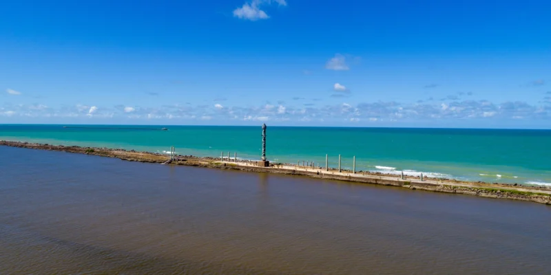 Recife Brazil tower in the sea